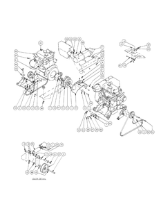 Part Location Diagram of 02001035 MTD ENGINE ISOLATOR